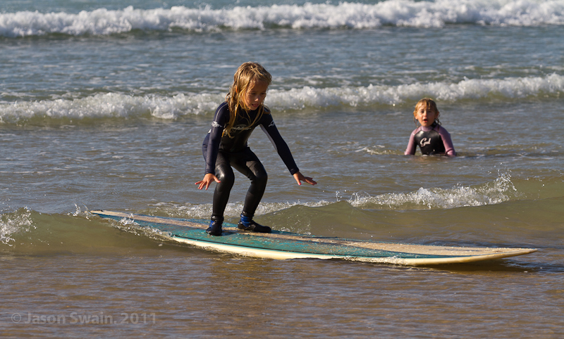 Take the kids surfing at Compton Bay